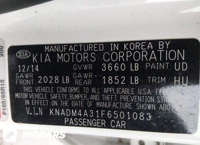 KNADM4A31F6501083 2015 KIA Rio photo no. 9