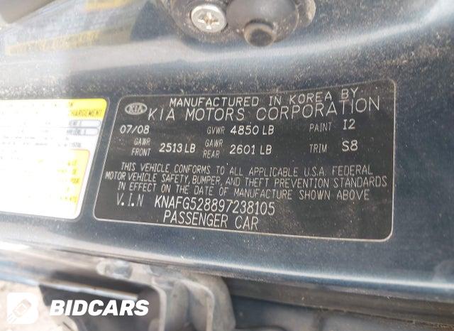 KNAFG528897238105 2009 KIA Rondo photo no. 9