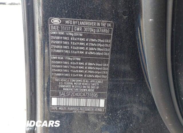 SALSF2D40CA731695 2012 Land Rover Range Rover photo no. 9
