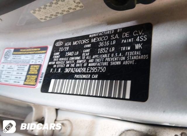 3KPA24AD9LE295750 2020 KIA Rio photo no. 9