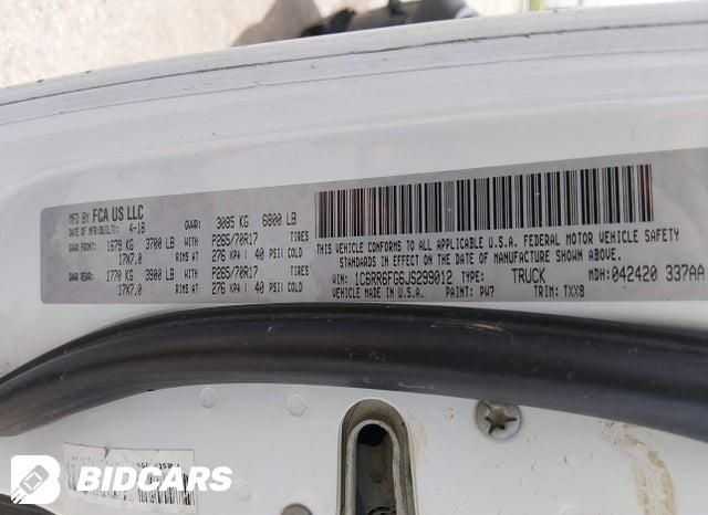 2018 RAM 1500 — VIN 1C6RR6FG6JS299012, şəkil 9
