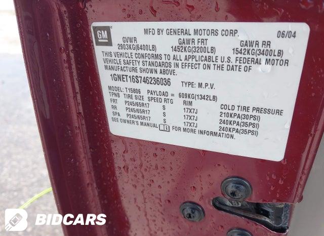 1GNET16S746236036 2004 Chevrolet Trailblazer Ext photo no. 9