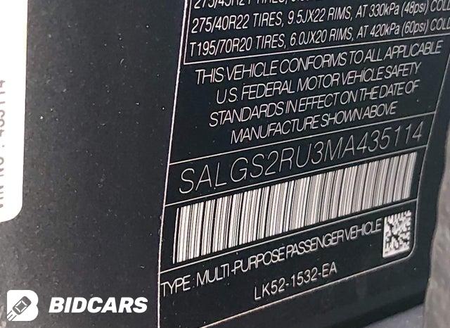 SALGS2RU3MA435114 2021 Land Rover Range Rover photo no. 9