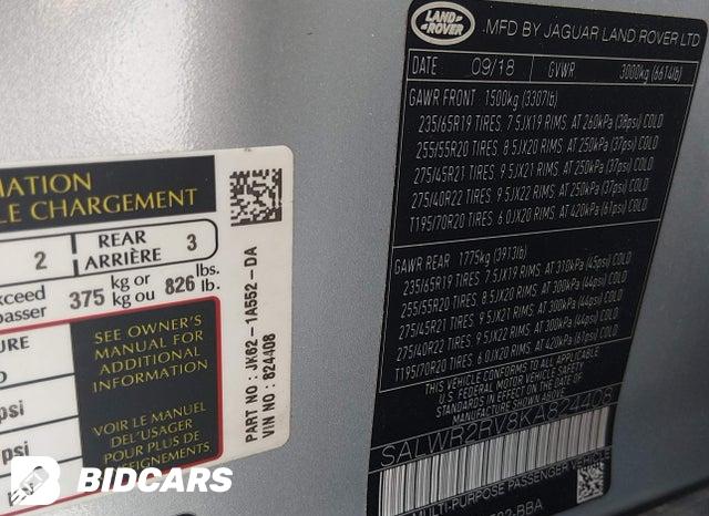 SALWR2RV8KA824408 2019 Land Rover Range Rover photo no. 9