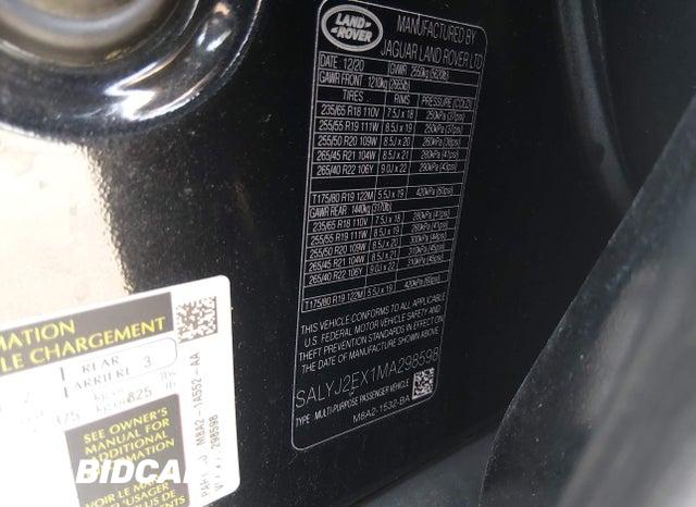 SALYJ2EX1MA298598 2021 Land Rover Range Rover photo no. 9