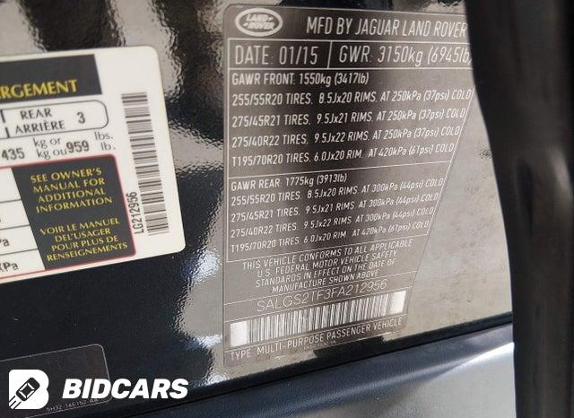 SALGS2TF3FA212956 2015 Land Rover Range Rover photo no. 9
