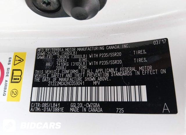 2T2ZZMCA2HC059041 2017 Lexus RX photo no. 9
