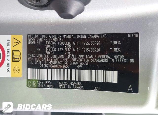 2019 Lexus RX — VIN 2T2BZMCA8KC174655, şəkil 9