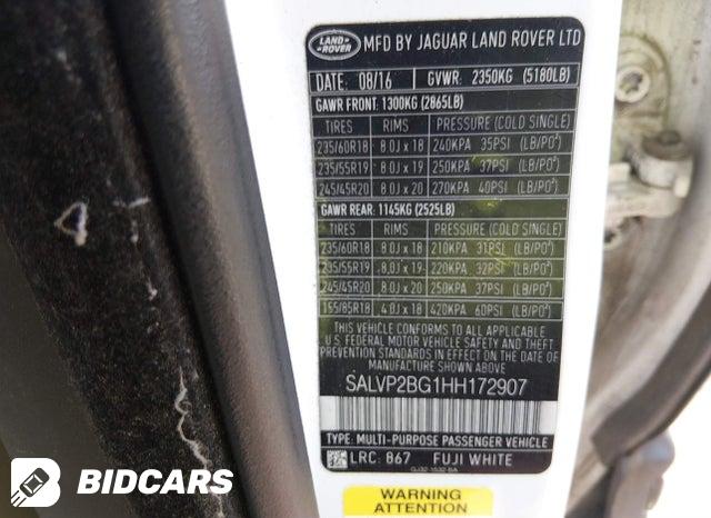 SALVP2BG1HH172907 2017 Land Rover Range Rover photo no. 9