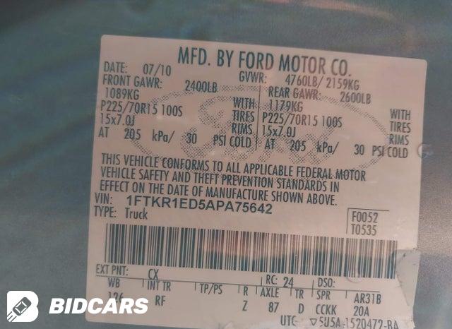 1FTKR1ED5APA75642 2010 Ford Ranger photo no. 9