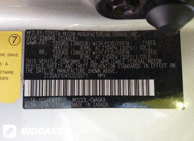2T2GA31U45C025071 2005 Lexus RX photo no. 9