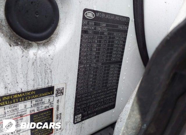 SALYL2EX0KA795438 2019 Land Rover Range Rover photo no. 9