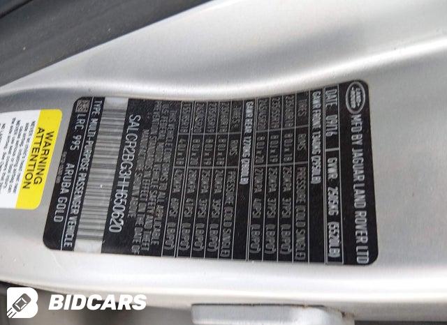 2017 Land Rover Discovery — VIN SALCR2BG3HH650620, şəkil 9