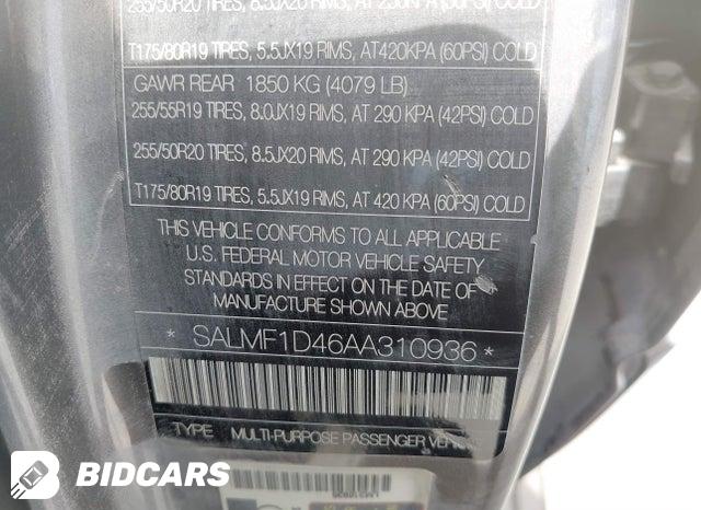 SALMF1D46AA310936 2010 Land Rover Range Rover photo no. 9