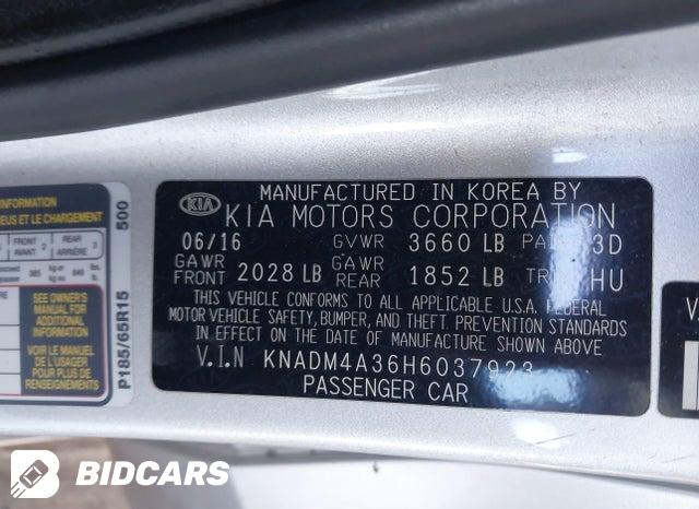 2017 KIA Rio — VIN KNADM4A36H6037923, фото 9