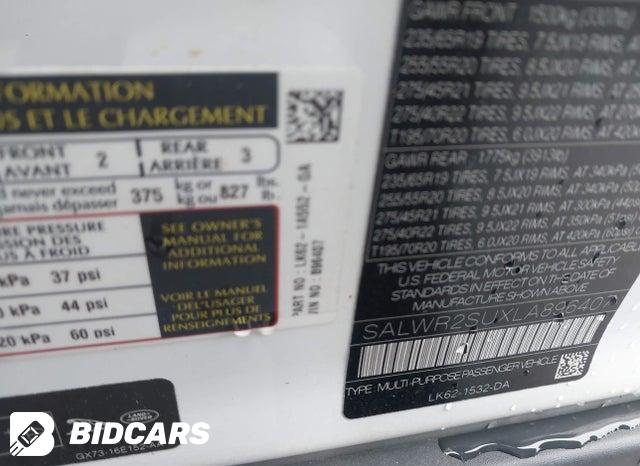 SALWR2SUXLA896407 2020 Land Rover Range Rover photo no. 9