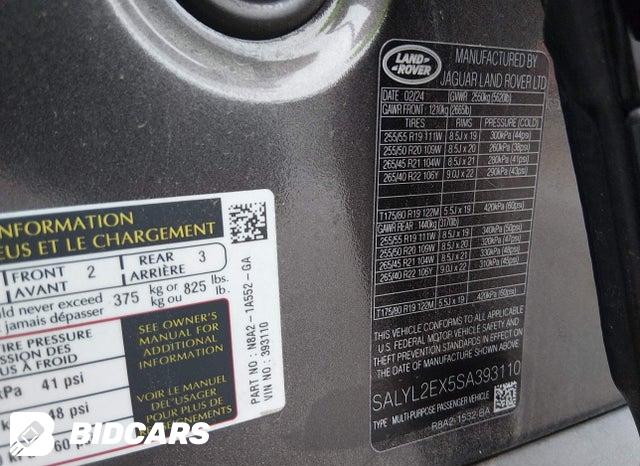 2025 Land Rover Range Rover — VIN SALYL2EX5SA393110, şəkil 9