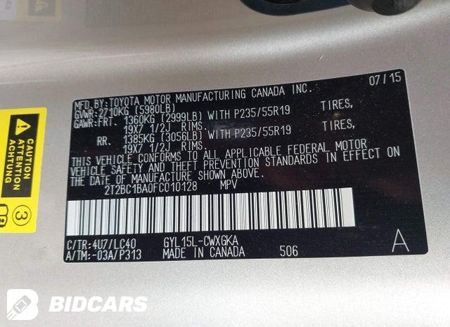 2T2BC1BA0FC010128 2015 Lexus RX photo no. 9