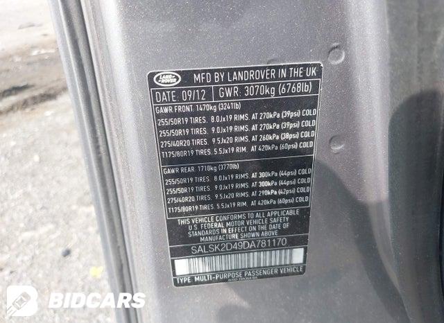 SALSK2D49DA781170 2013 Land Rover Range Rover photo no. 9