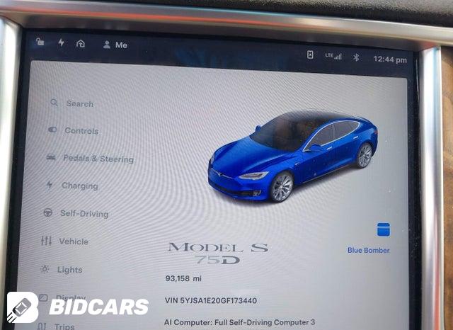 5YJSA1E20GF173440 2016 Tesla Model S photo no. 7