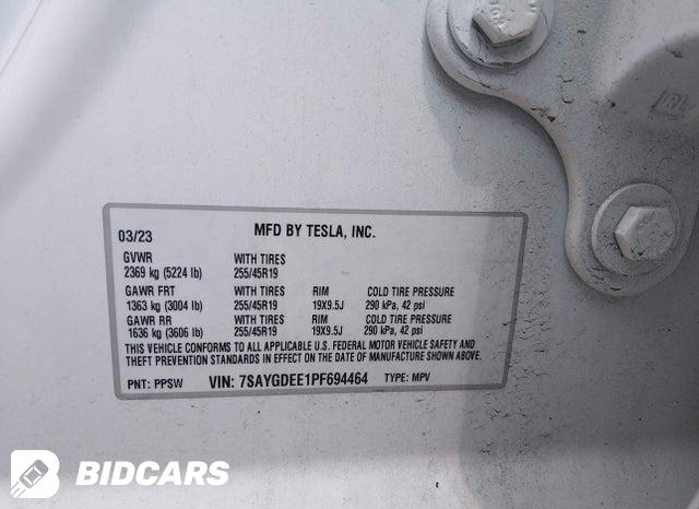 7SAYGDEE1PF694464 2023 Tesla Model Y photo no. 9