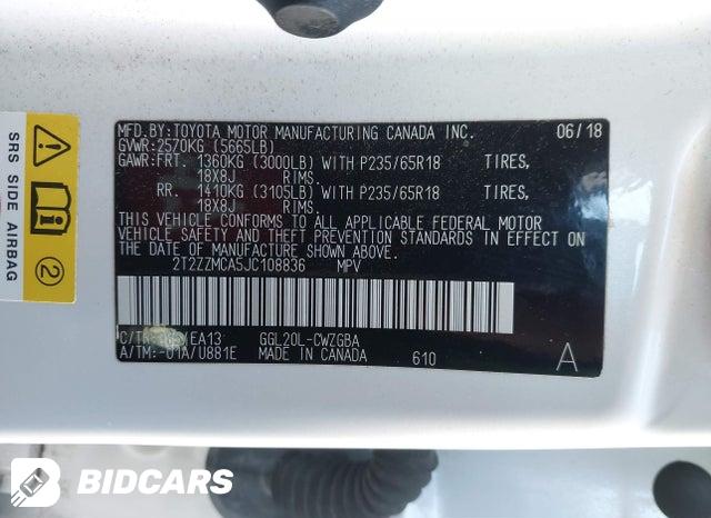 2018 Lexus RX — VIN 2T2ZZMCA5JC108836, фото 9