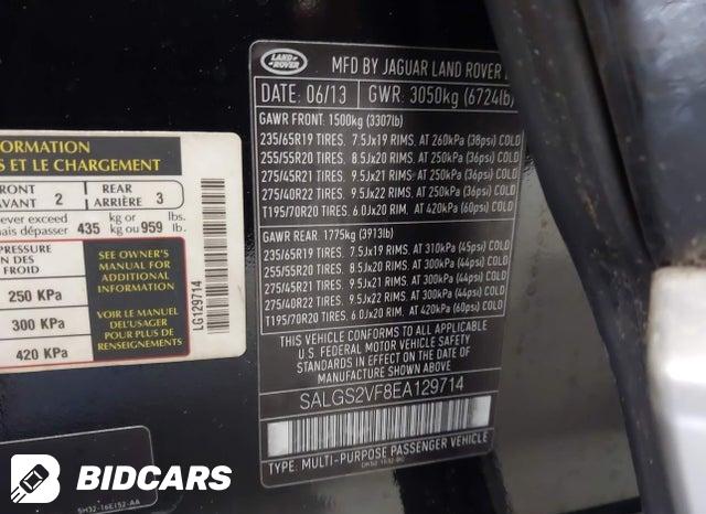 SALGS2VF8EA129714 2014 Land Rover Range Rover photo no. 9