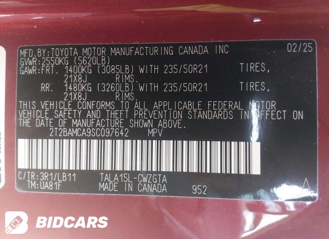 2025 Lexus RX — VIN 2T2BAMCA9SC097642, şəkil 9