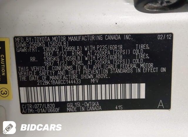 2T2BK1BA8CC144433 2012 Lexus RX photo no. 9