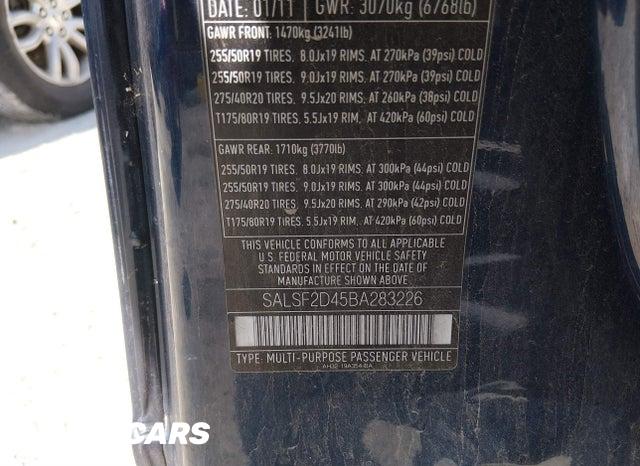 SALSF2D45BA283226 2011 Land Rover Range Rover photo no. 9