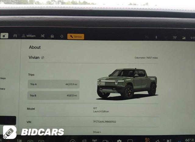 2022 Rivian R1T — VIN 7FCTGAAL1NN001122, фото 7