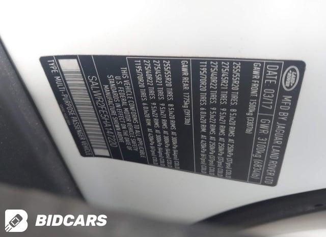 SALWR2FE5HA147220 2017 Land Rover Range Rover photo no. 9