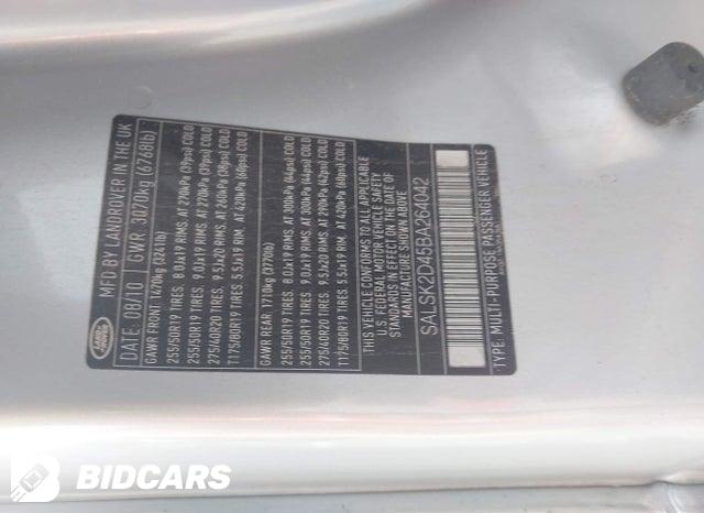 SALSK2D45BA264042 2011 Land Rover Range Rover photo no. 9