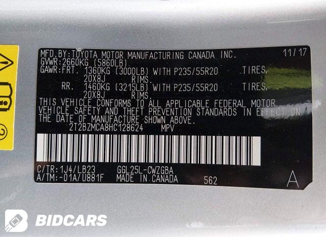 2T2BZMCA8HC128624 2017 Lexus RX photo no. 9
