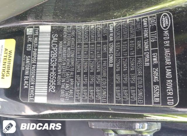 SALCP2BG3HH659582 2017 Land Rover Discovery photo no. 9