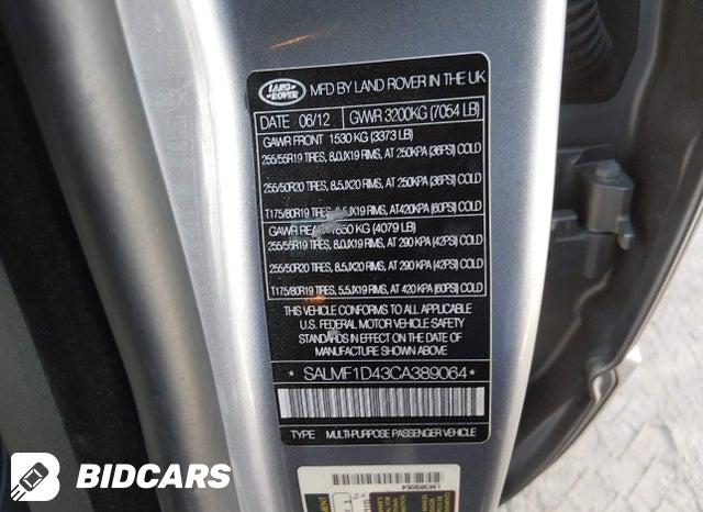 SALMF1D43CA389064 2012 Land Rover Range Rover photo no. 9