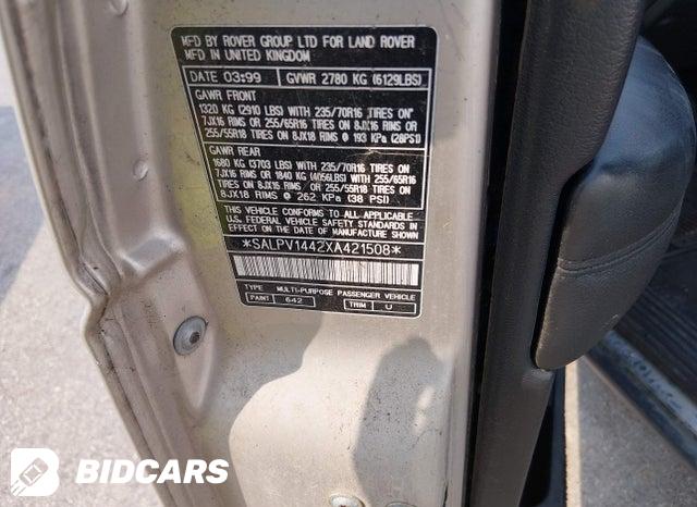 SALPV1442XA421508 1999 Land Rover Range Rover photo no. 9