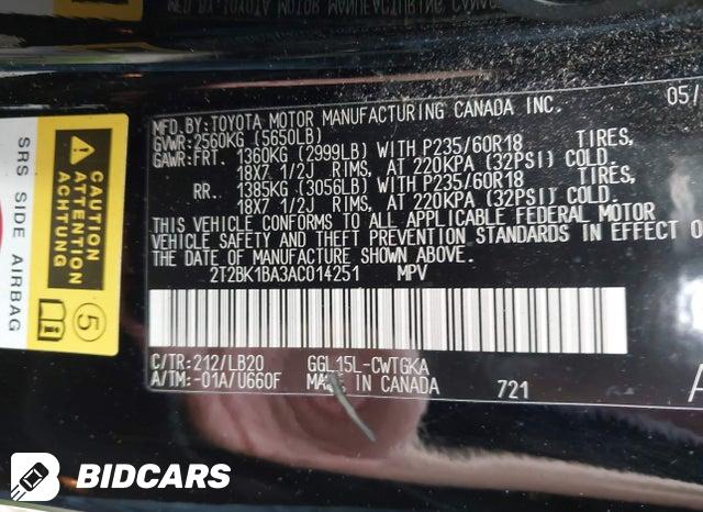 2T2BK1BA3AC014251 2010 Lexus RX photo no. 9