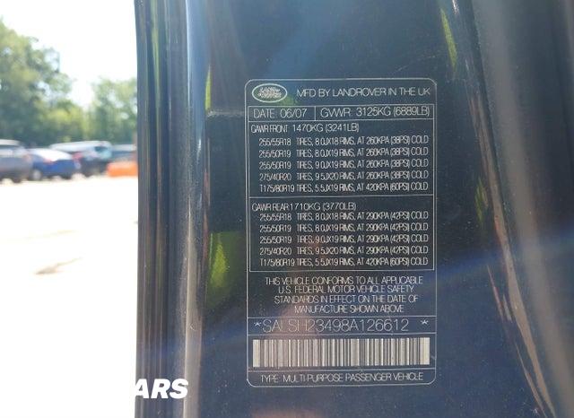 SALSH23498A126612 2008 Land Rover Range Rover photo no. 9