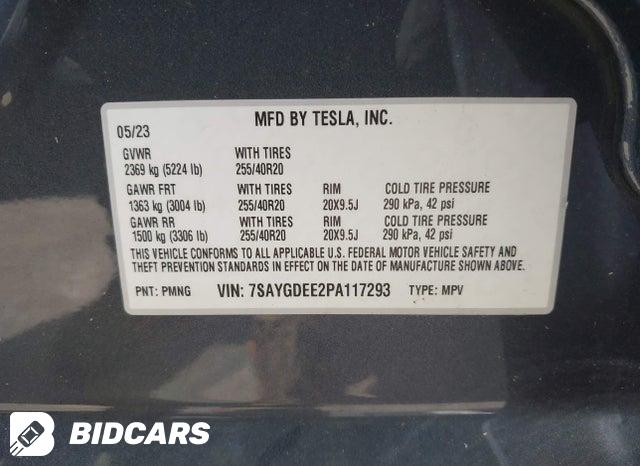 2023 Tesla MODEL Y — VIN 7SAYGDEE2PA117293, şəkil 9