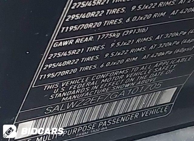 SALWZ2EF7GA101705 2016 Land Rover Range Rover photo no. 9