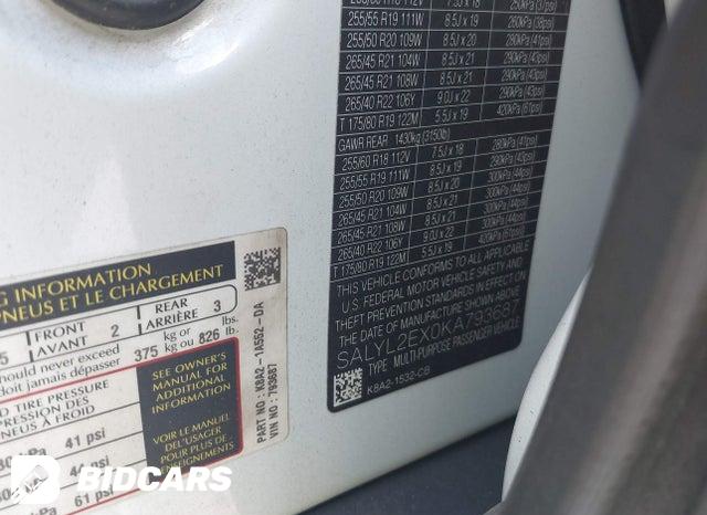 SALYL2EX0KA793687 2019 Land Rover Range Rover photo no. 9