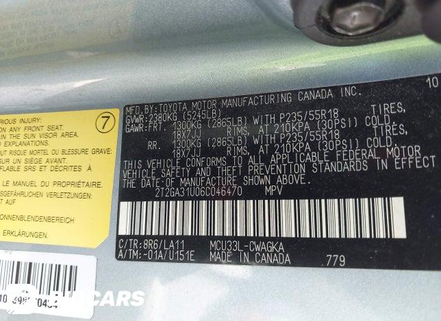 2T2GA31U06C046470 2006 Lexus RX photo no. 9