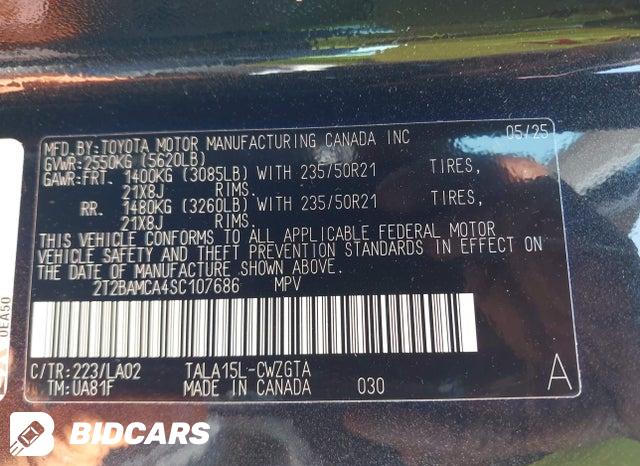 2T2BAMCA4SC107686 2025 Lexus RX photo no. 9