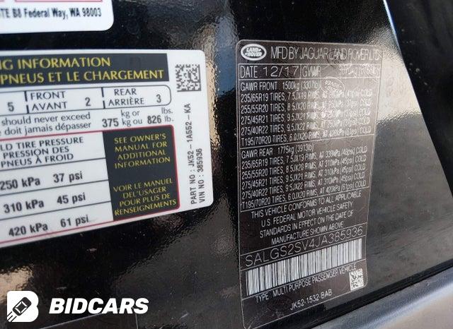 SALGS2SV4JA385936 2018 Land Rover Range Rover photo no. 9