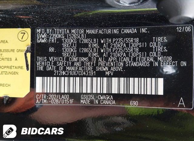 2T2HK31UX7C043191 2007 Lexus RX photo no. 9