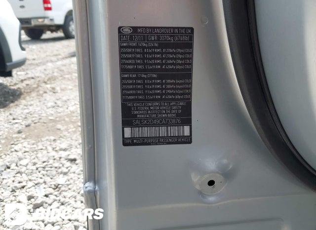 SALSK2D49CA733876 2012 Land Rover Range Rover photo no. 9