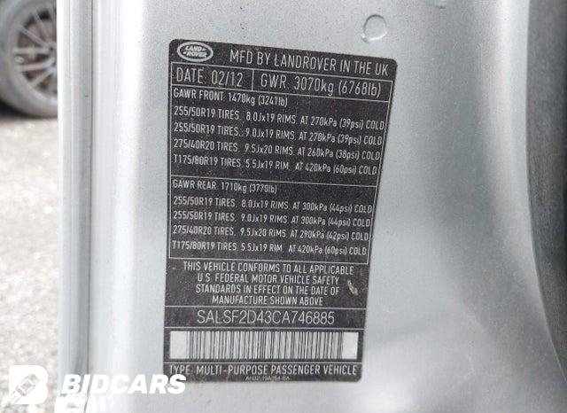 SALSF2D43CA746885 2012 Land Rover Range Rover photo no. 9