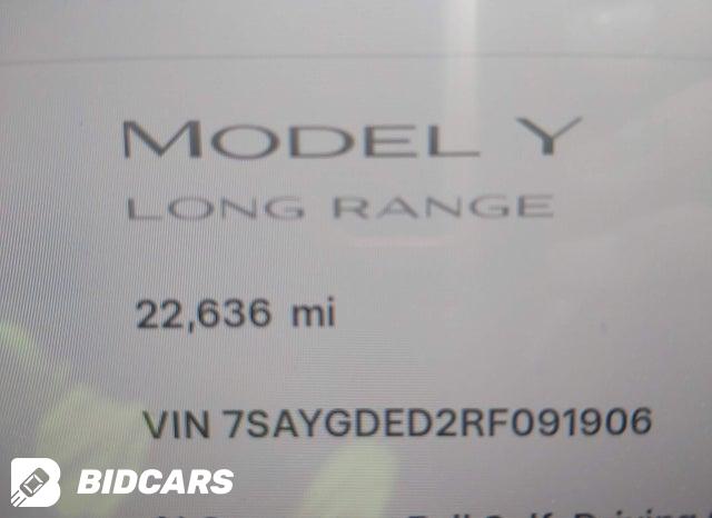7SAYGDED2RF091906 2024 Tesla Model Y photo no. 7