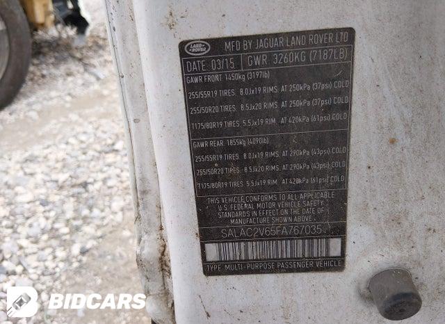 SALAC2V65FA767035 2015 Land Rover LR4 photo no. 9